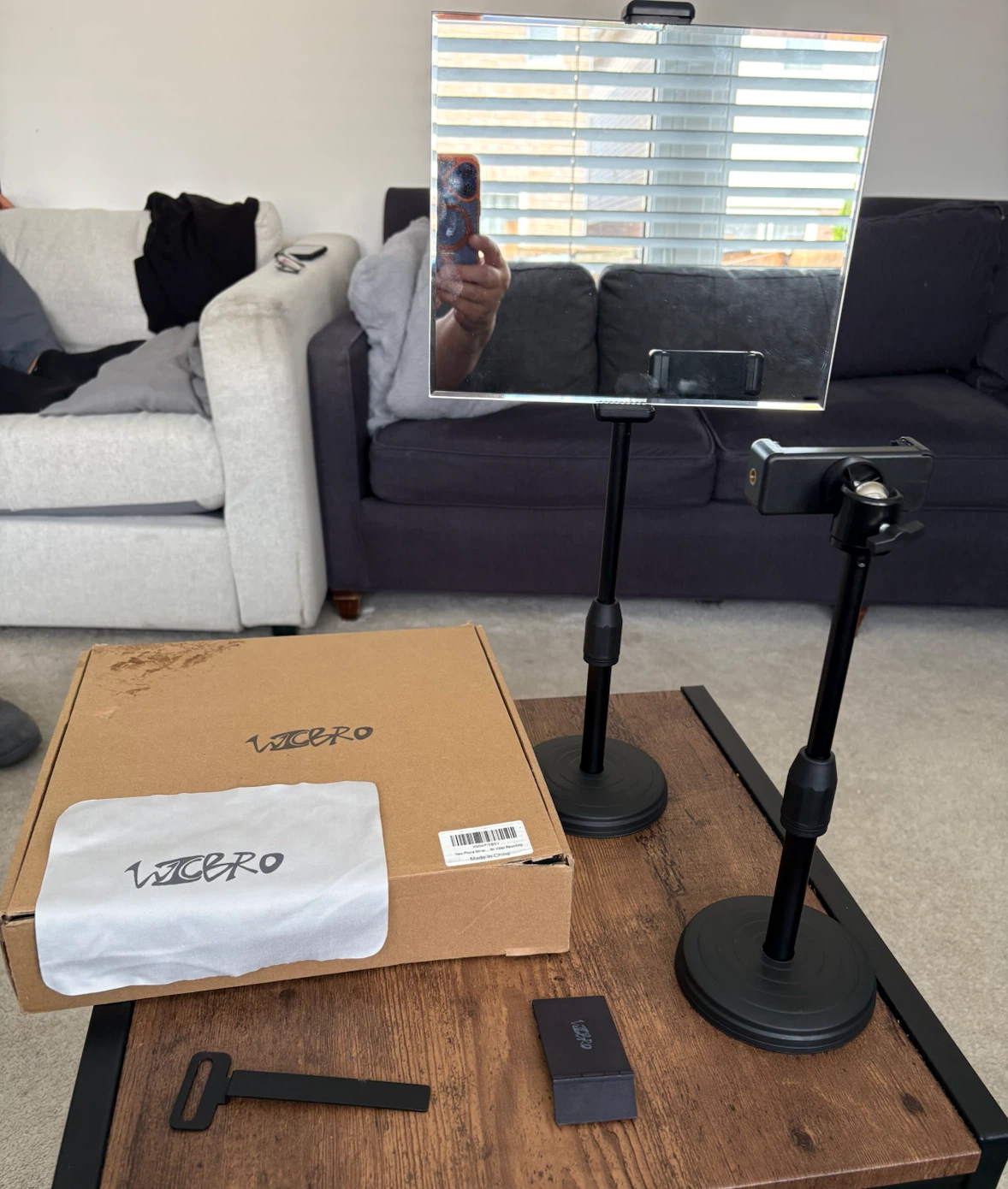 WICERO Phone Mirror for Video Recording – Brand New