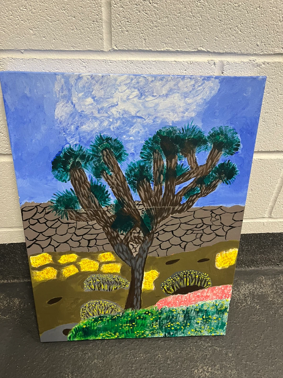 Original Painting of Joshua Tree Desert Landscape