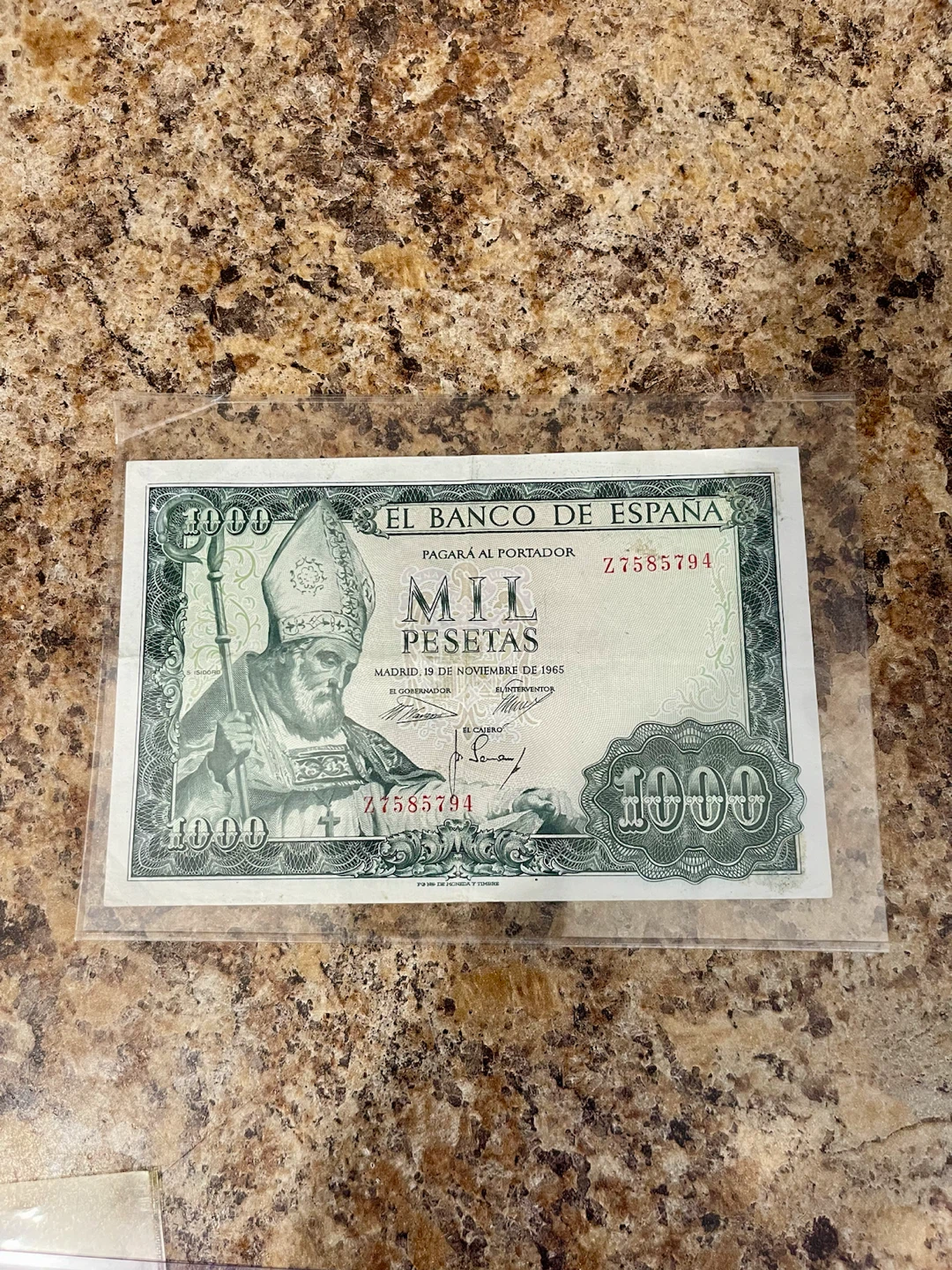 1000 Pesetas Banknote - Banco de Espana