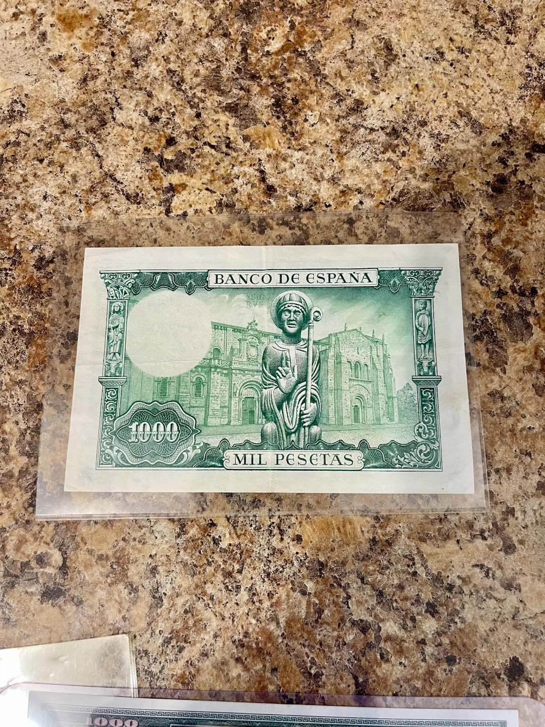 1000 Pesetas Banknote - Banco de Espana - photo 2
