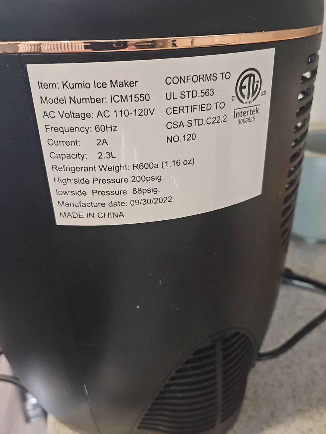 Kumio Ice Maker Retro Design - photo 4