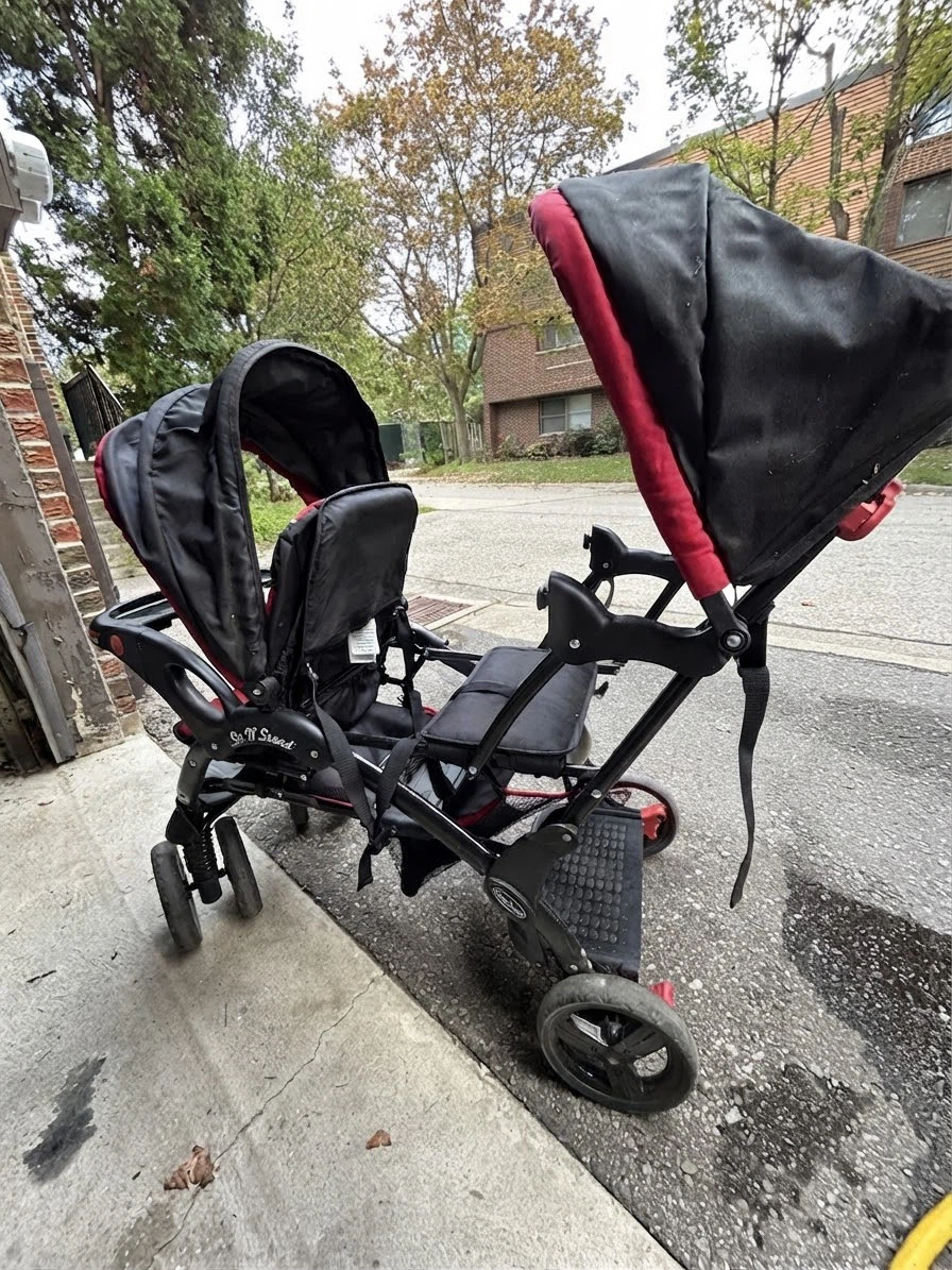 Baby Trend Sit N' Stand Double Stroller - Good Condition