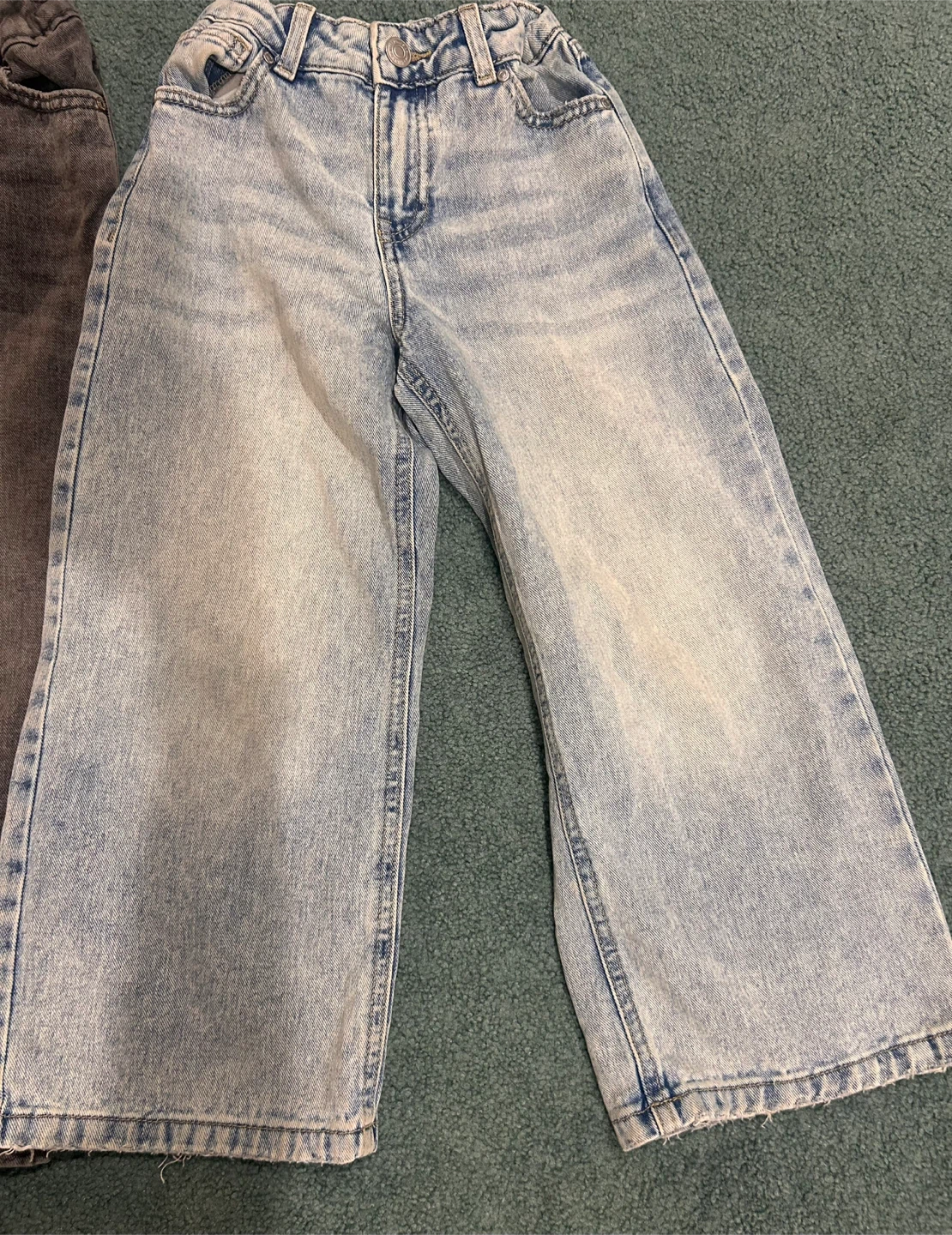 Girls UKIDS Baggy Wide Jeans - Size 6 (2 pair of jeans)