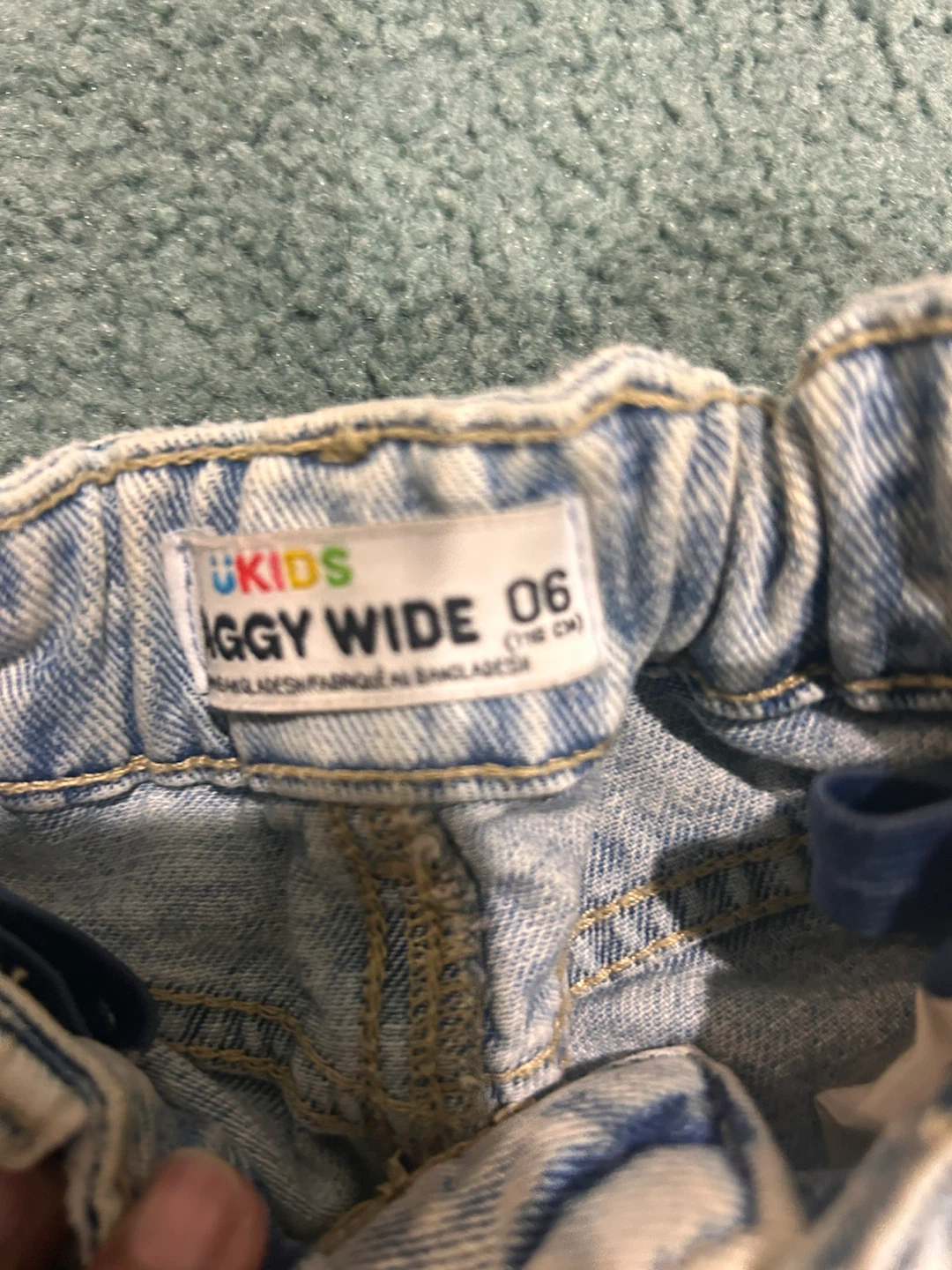 Girls UKIDS Baggy Wide Jeans - Size 6 (2 pair of jeans) - photo 2