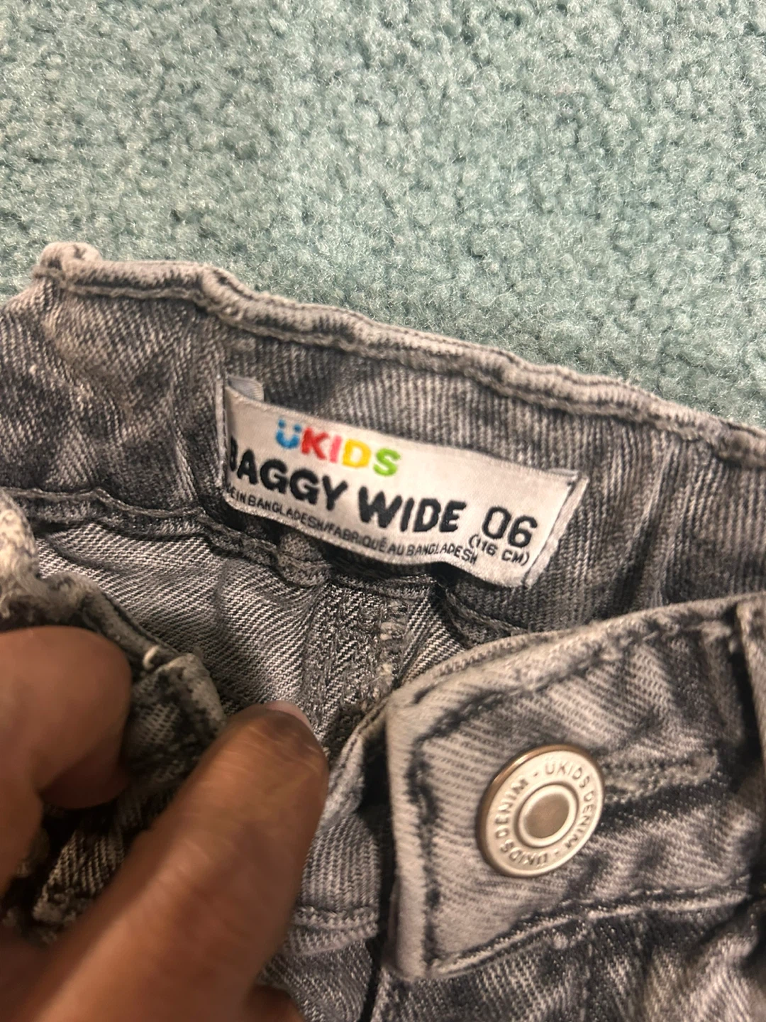 Girls UKIDS Baggy Wide Jeans - Size 6 (2 pair of jeans) - photo 4