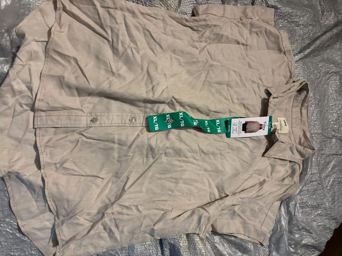 Tilley XL/TG Striped Button-Up Shirt