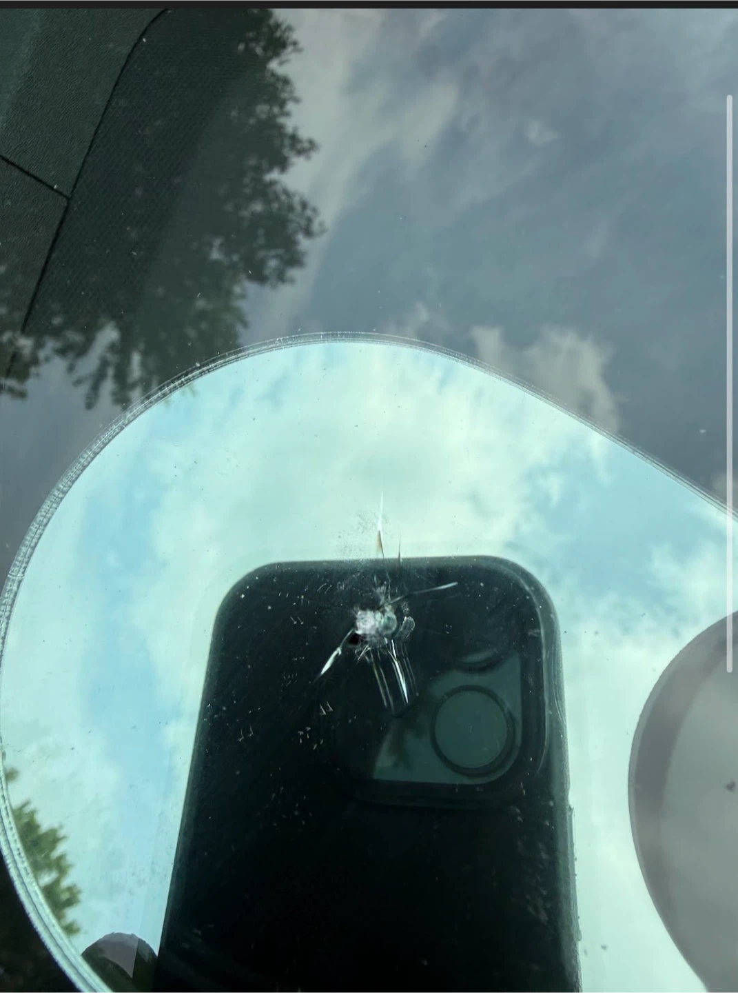 Windshield chip repair kit