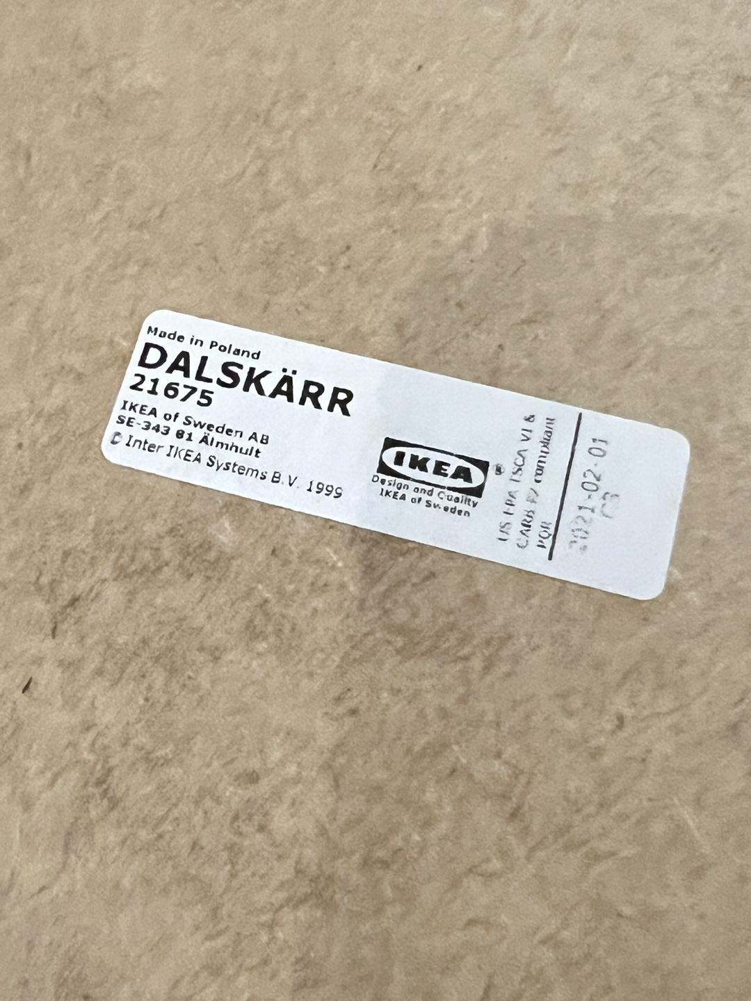 IKEA DALSKÄRR Framed East Van Born & Raised Fabric - photo 4