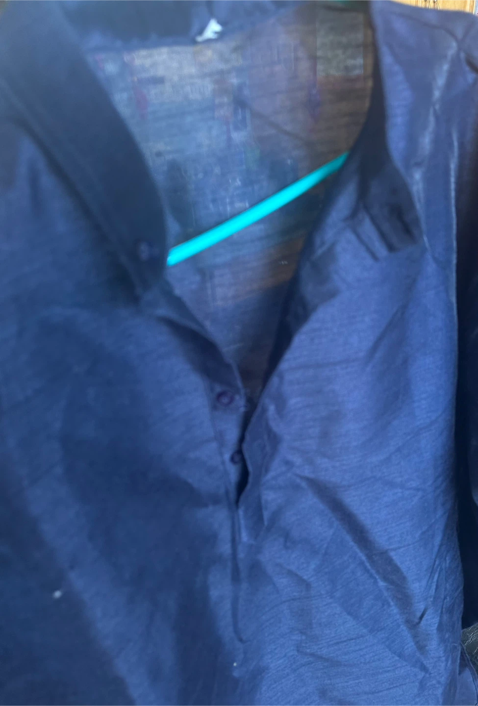 Navy Blue Button-Up kurta - photo 3