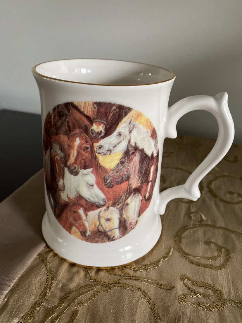 Sunrise Fine Bone China Horse Mug