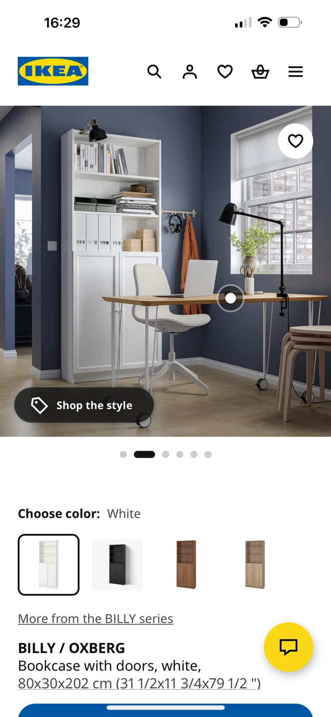 Like 🆕- IKEA BILLY / OXBERG Bookcase with doors- 80*202cm - photo 3