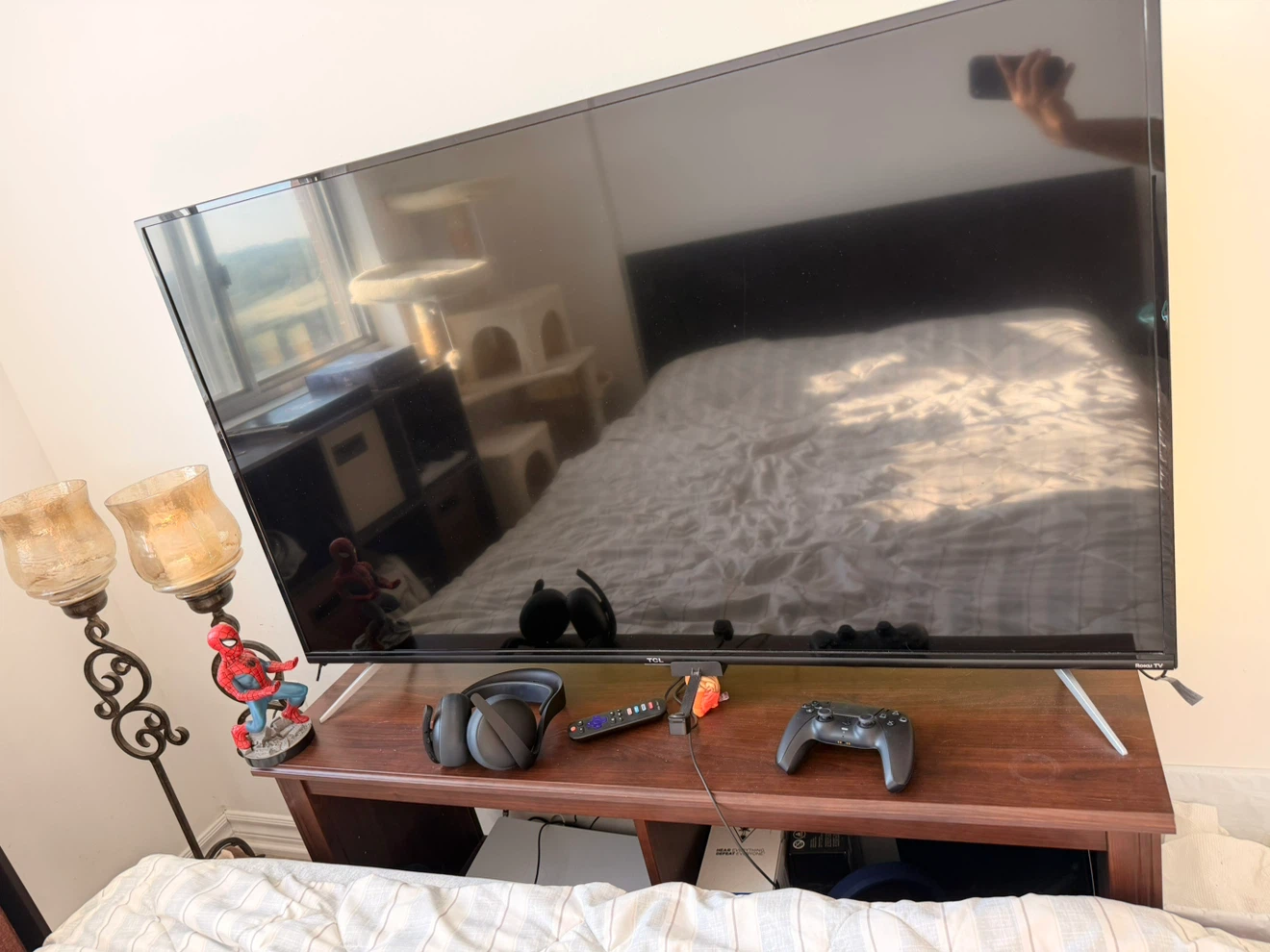 TCL 55-inch Roku TV & stand