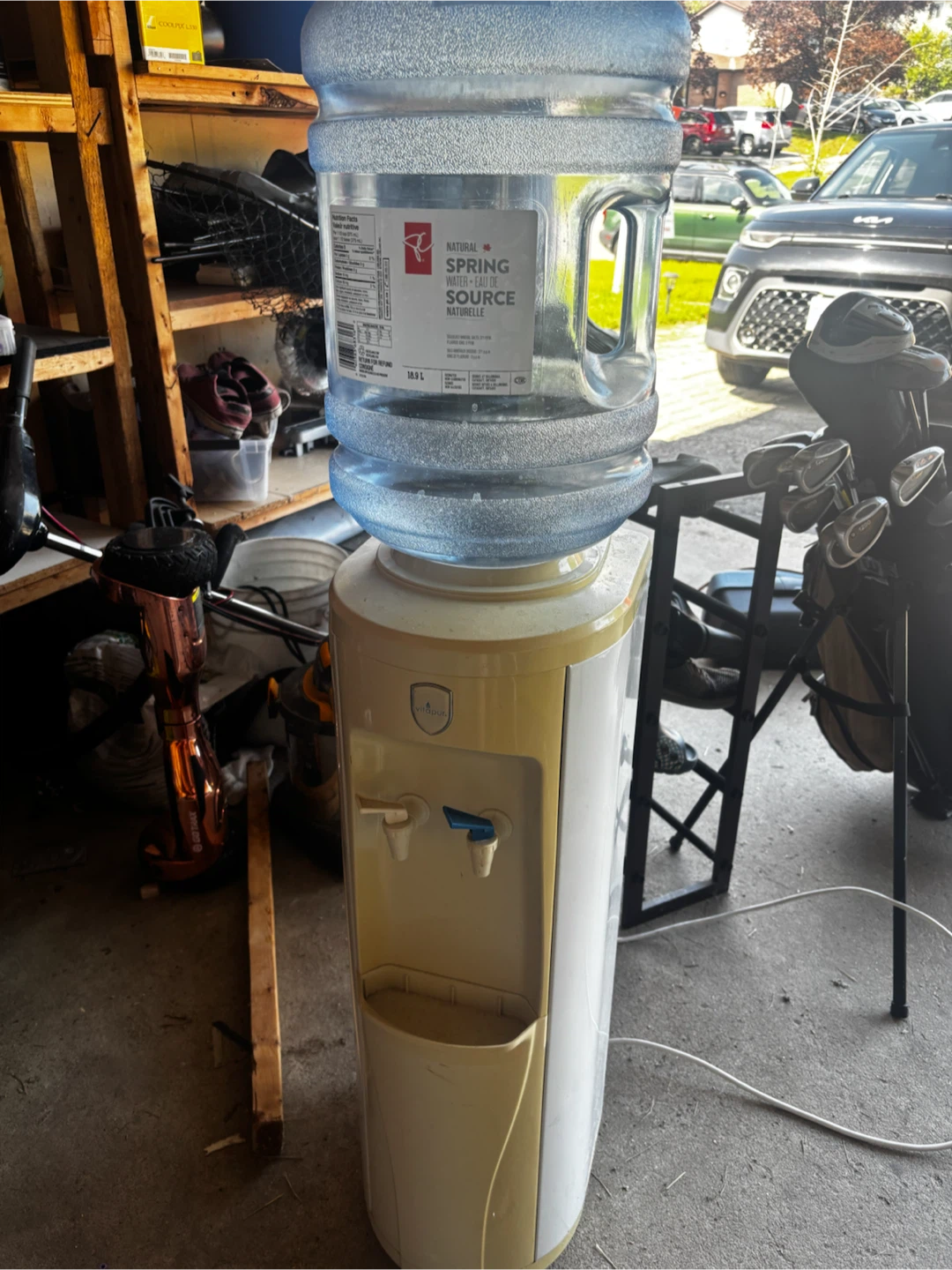 Water Cooler Dispenser with PC Spring Source Water Jug