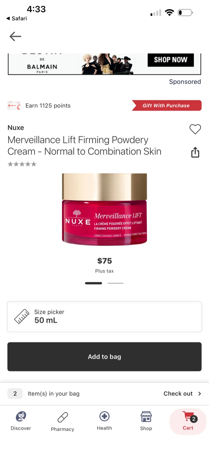 Nuxe Merveillance Lift Firming Velvet Cream - 50ml - photo 2