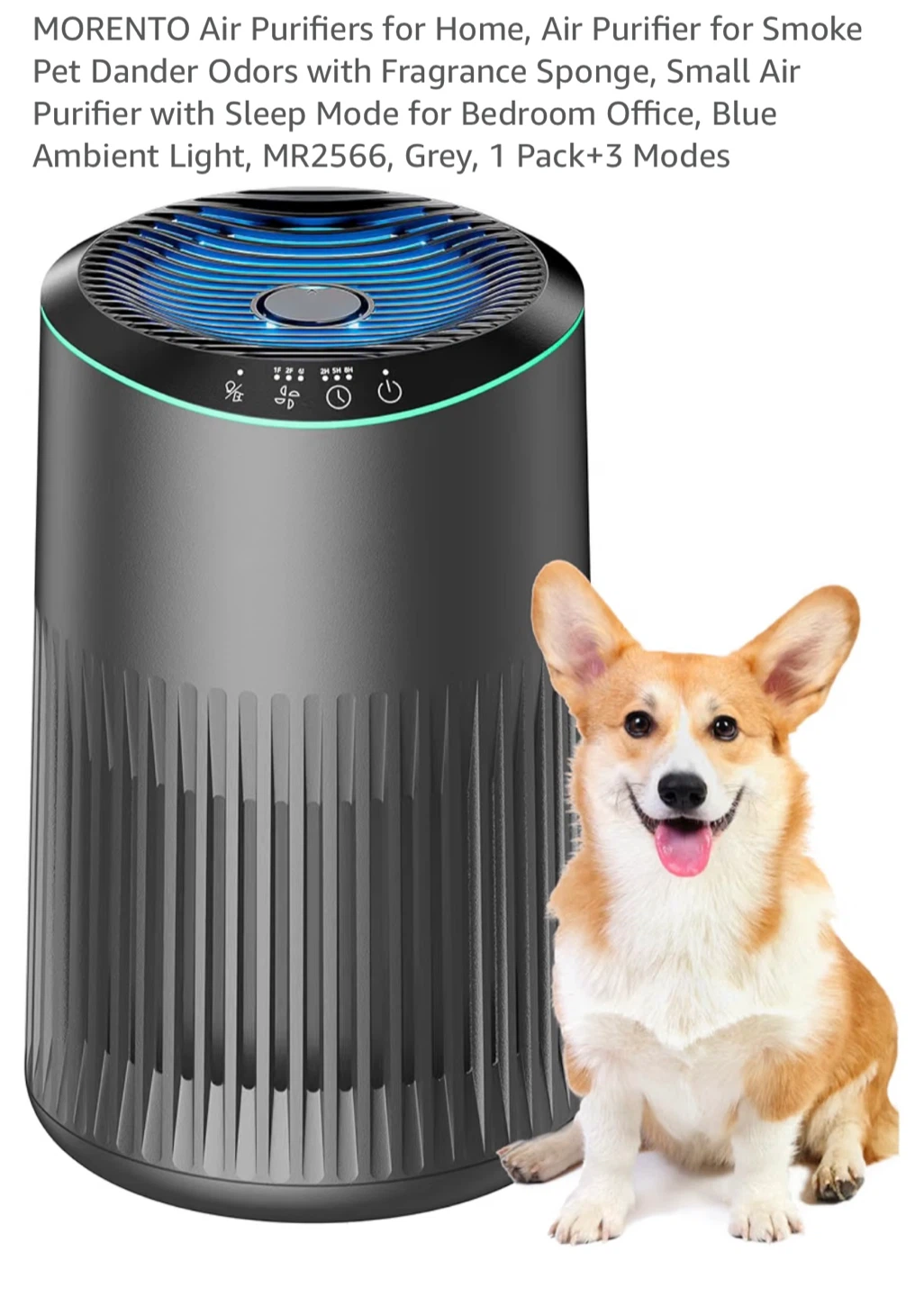 MORENTO Air Purifier MR2566 Grey