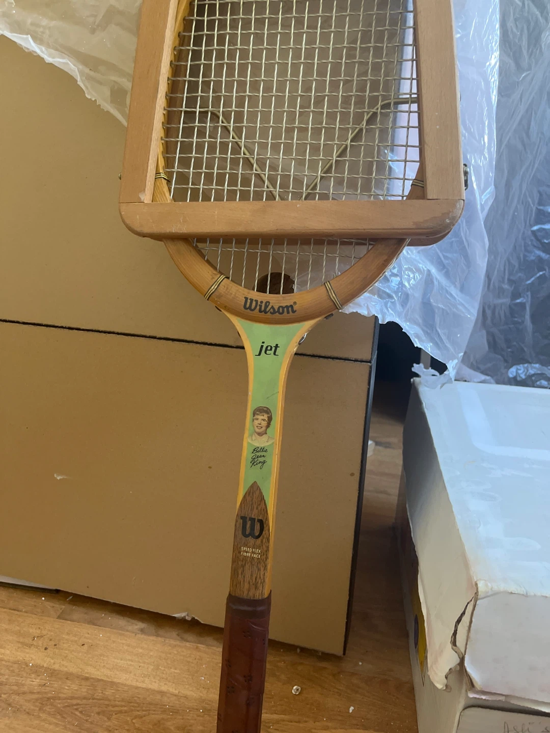 Wilson Jet Billie Jean King Wood Tennis Racquet - photo 2