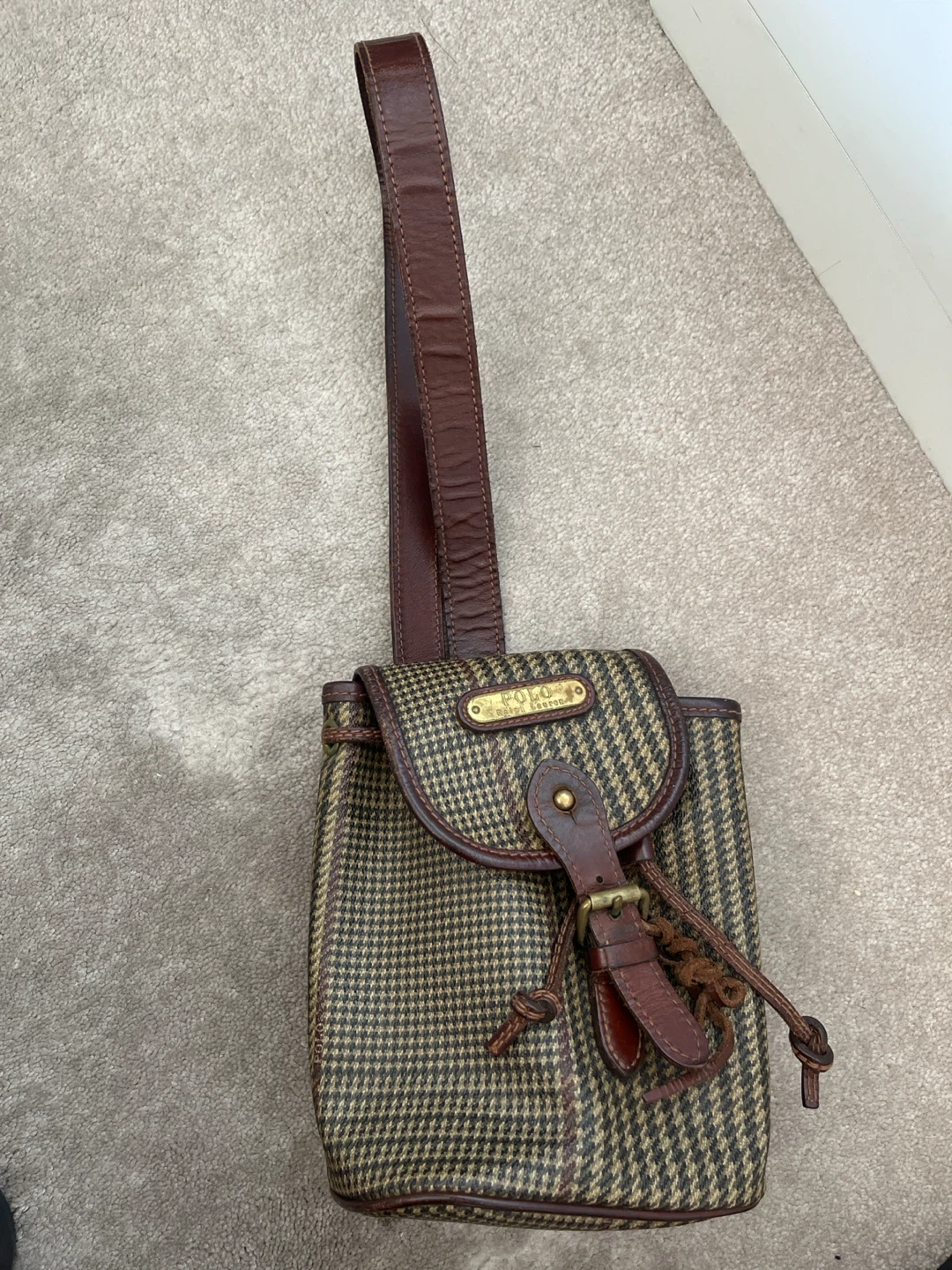 Polo Ralph Lauren Houndstooth Mini Sling bag - photo 2