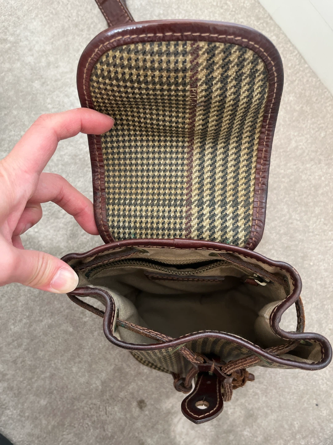 Polo Ralph Lauren Houndstooth Mini Sling bag - photo 4