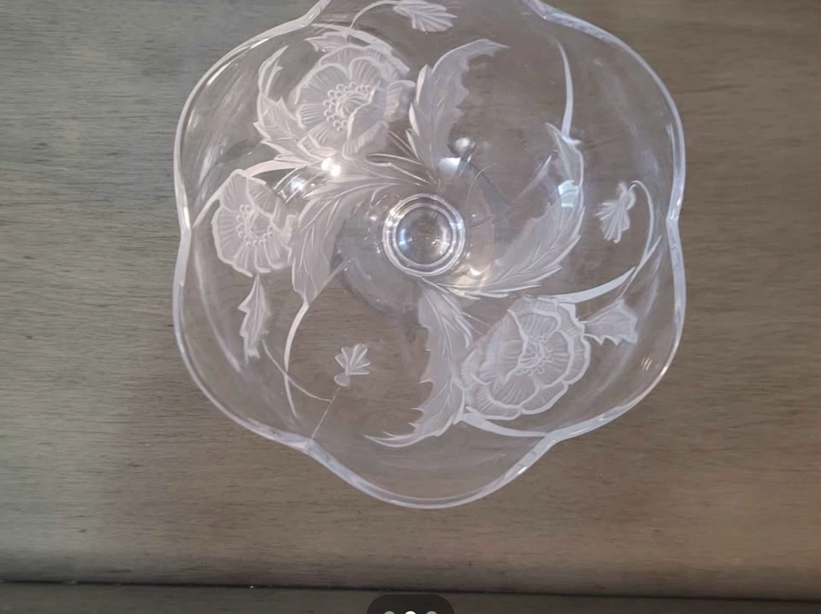 Glass Footed candy Bowl - photo 2