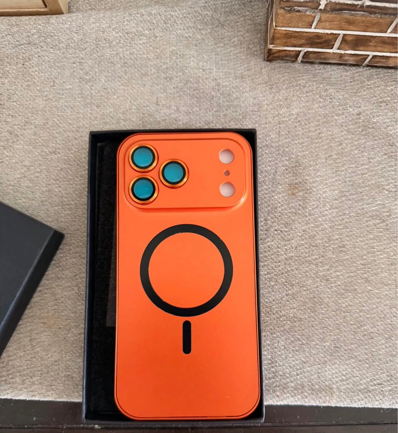 Orange Magnetic Phone Case for iPhone 17 Pro Max - photo 2