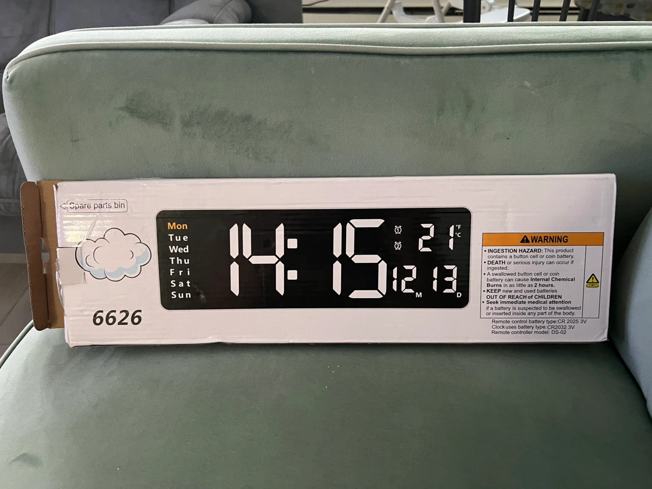Digital Alarm Clock with Temperature Display