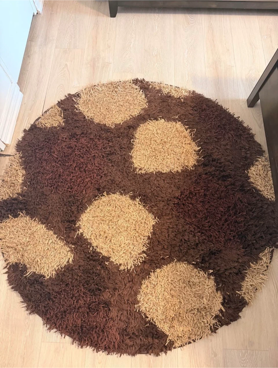 Round Shaggy Area Rug - photo 2