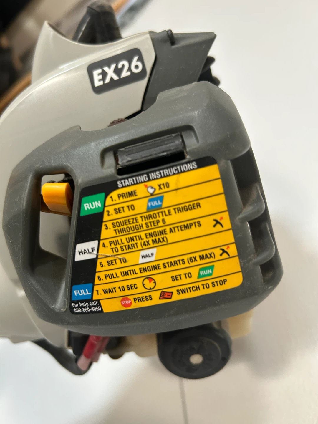 Ryobi RY28005 26cc Gas tiller - photo 3