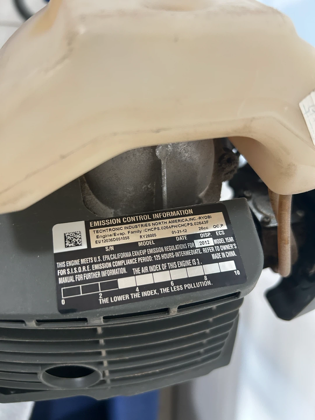 Ryobi RY28005 26cc Gas tiller - photo 4
