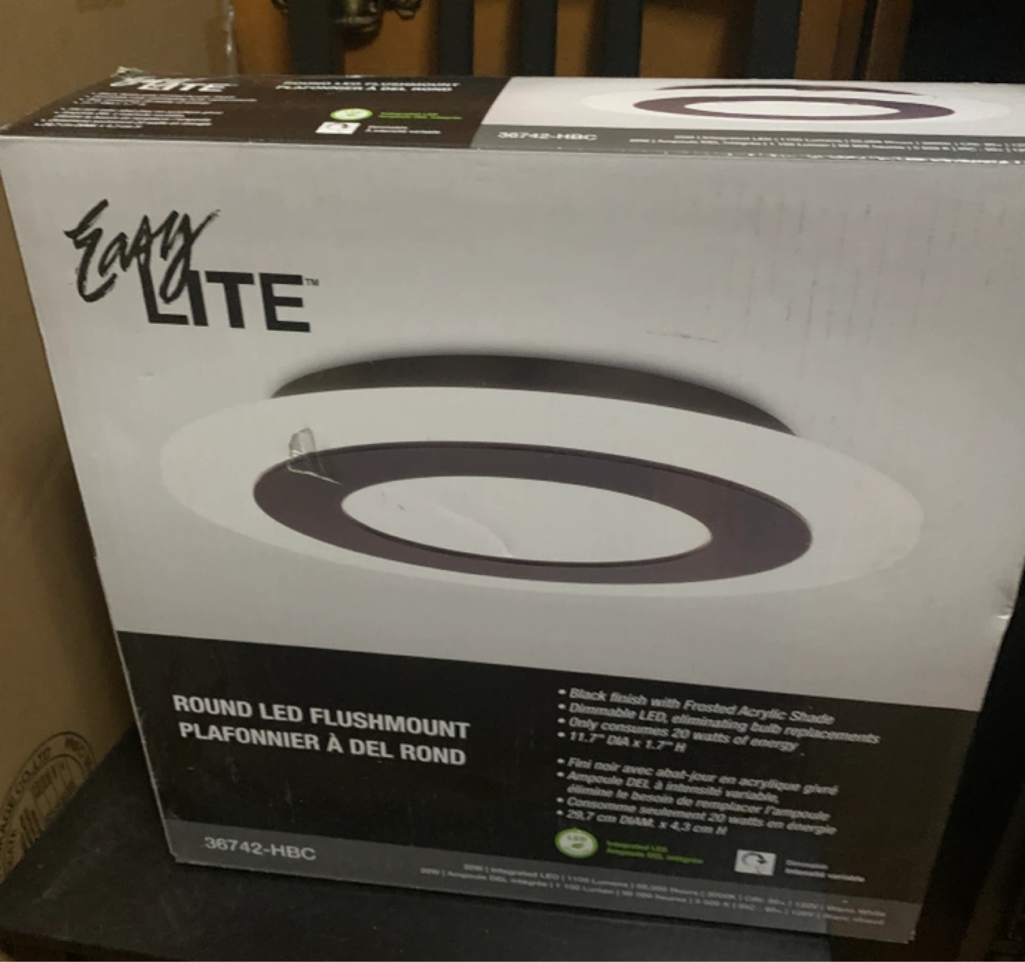60 each - 3 pcs on hand -Easy Lite Round LED Flushmount Light