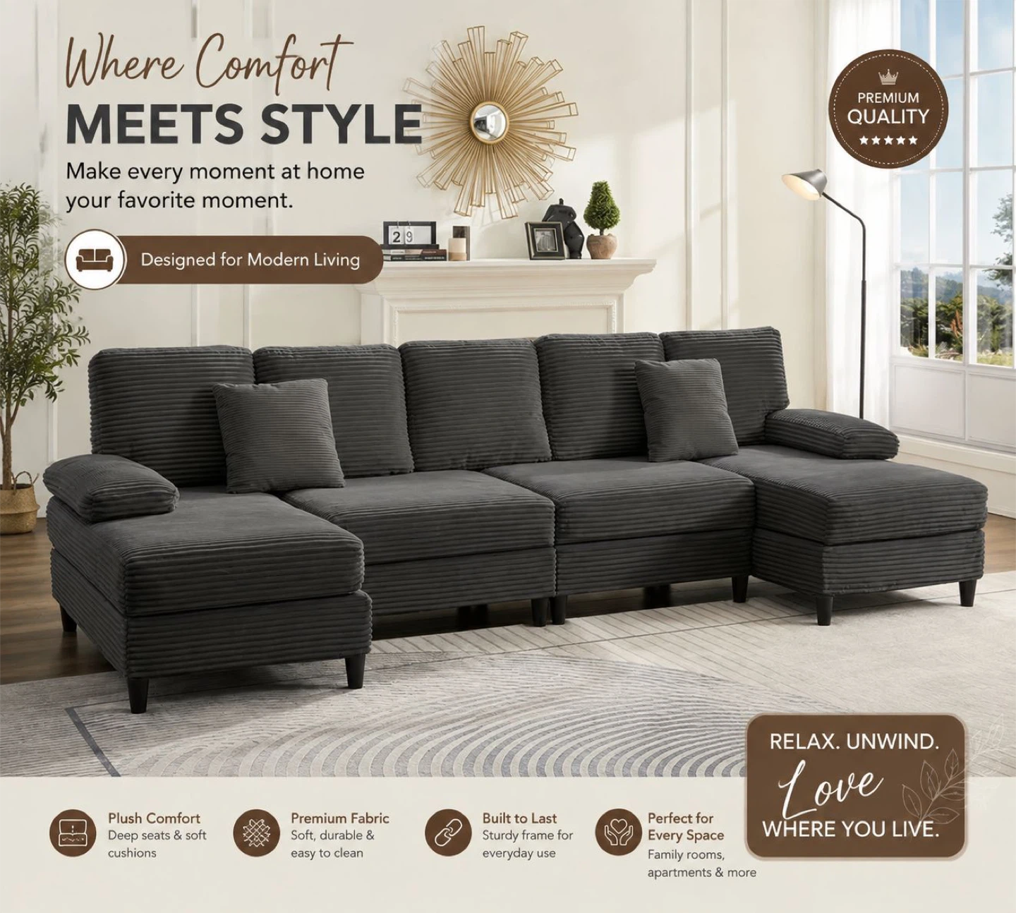 Modular Sectional Sofa - photo 2