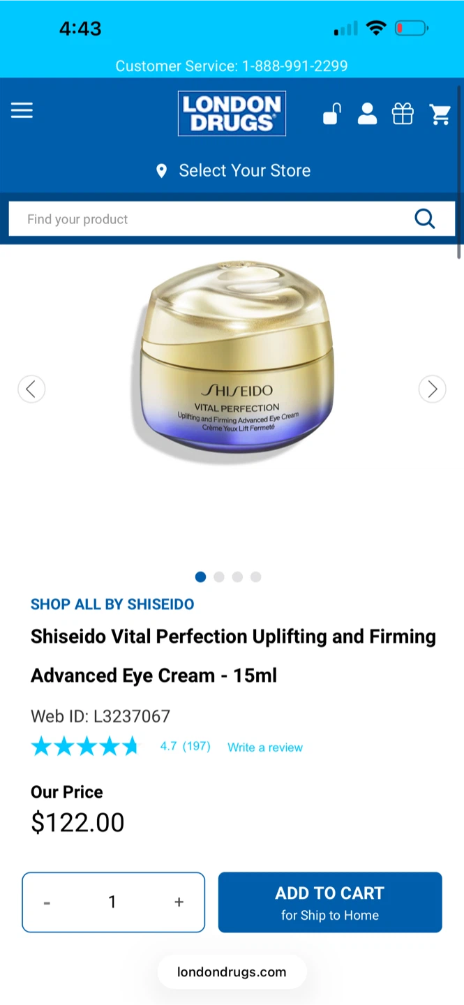 Shiseido Vital Perfection Uplifting and Firming Eye Cream 15mL - photo 2