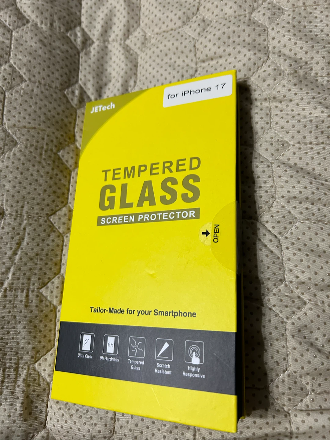 New-JEtech Tempered Glass Screen Protector for iPhone 17