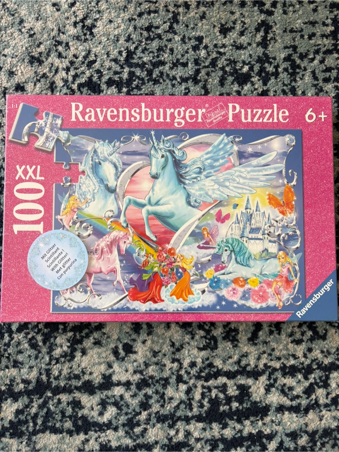 Ravensburger XXL 100 Piece Glitter unicorn Puzzle