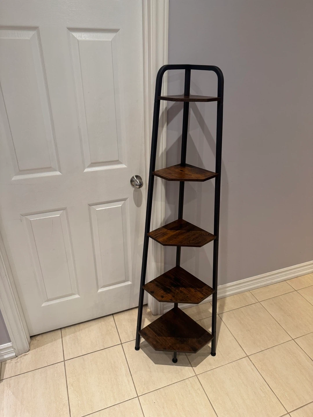 5-Shelf Corner Ladder Shelf