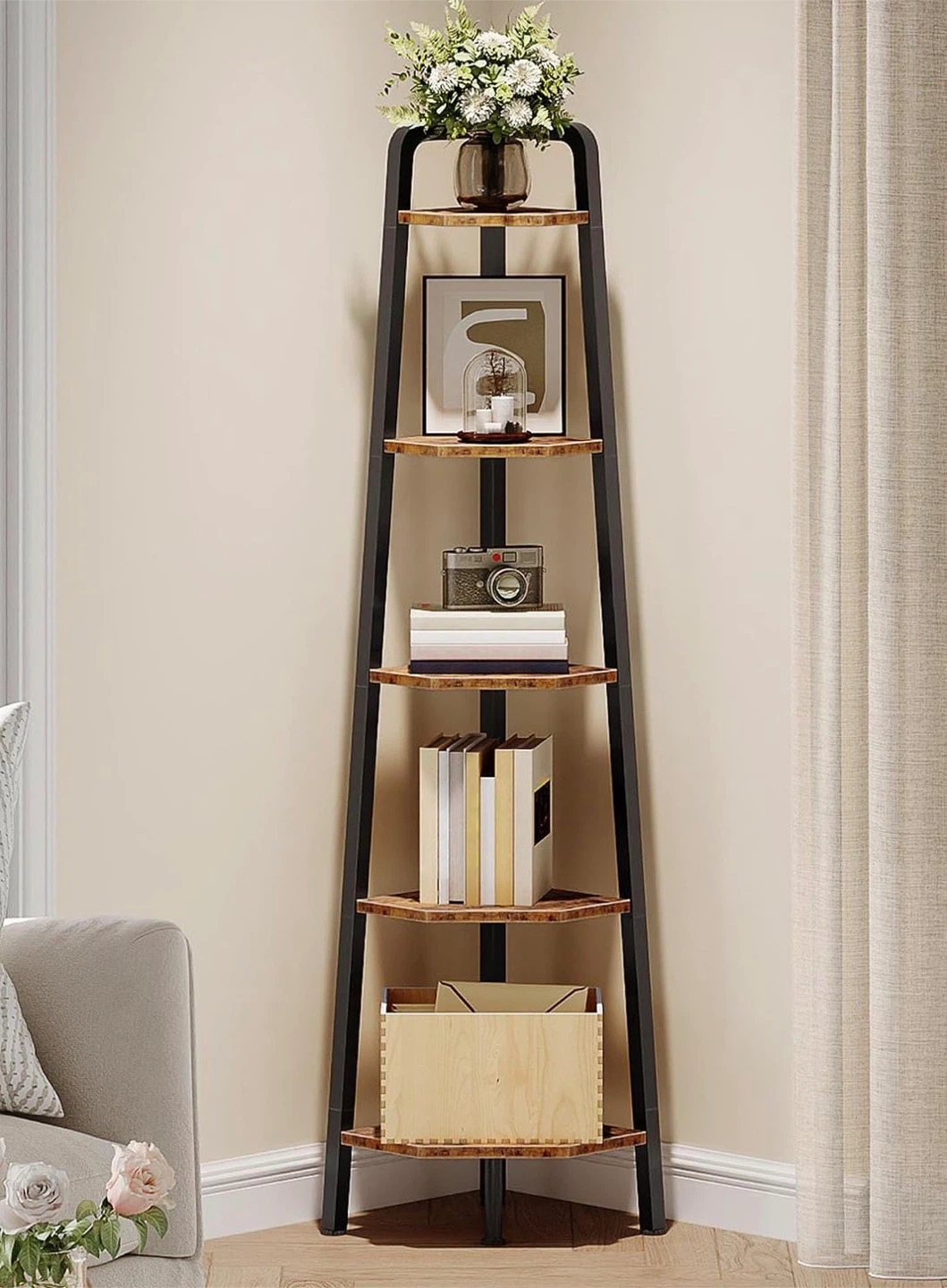 5-Shelf Corner Ladder Shelf - photo 4
