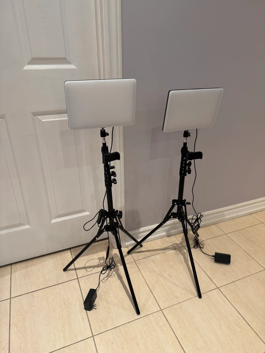 LED Ring Light Set with Tripods and Remote
