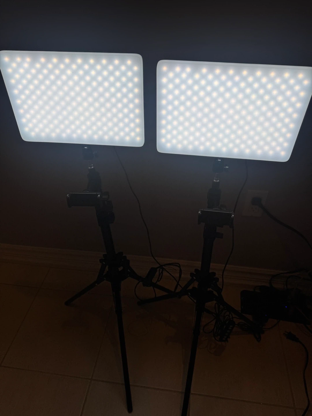 LED Ring Light Set with Tripods and Remote - photo 4