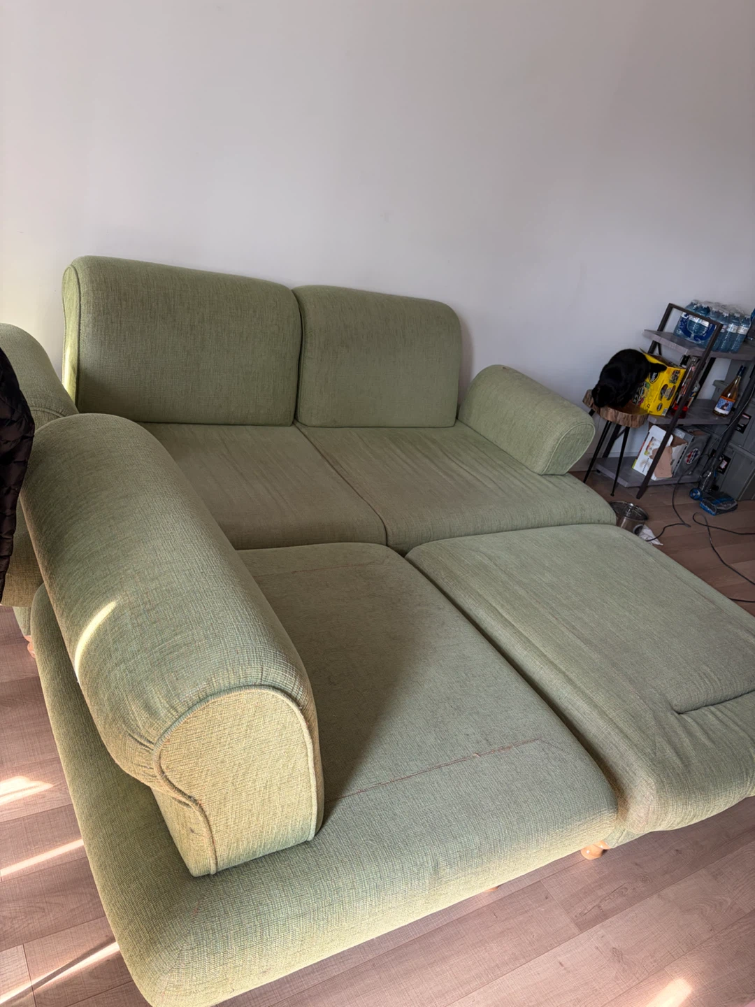 Large Green Modular Couch