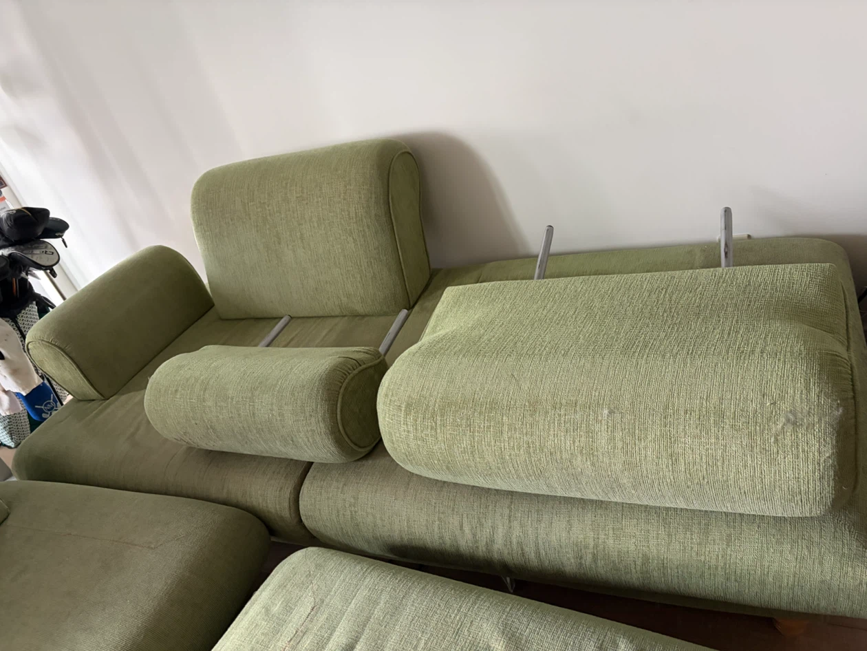 Large Green Modular Couch - photo 4