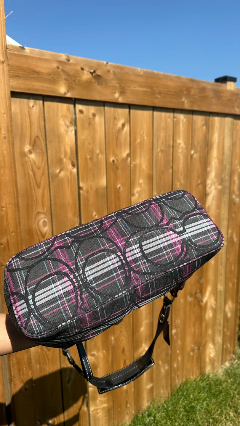Coach Tartan Plaid Hobo Purse - photo 3