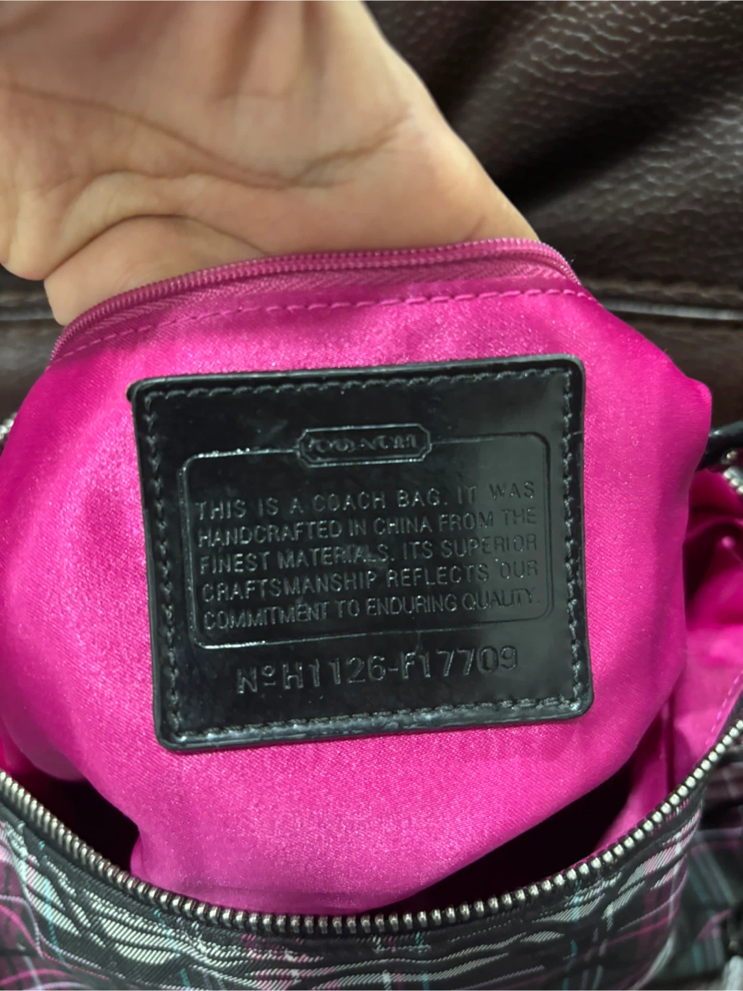 Coach Tartan Plaid Hobo Purse - photo 5