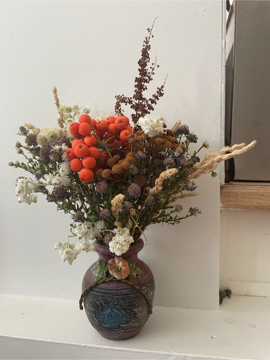 Dried Flower Arrangement in Vase