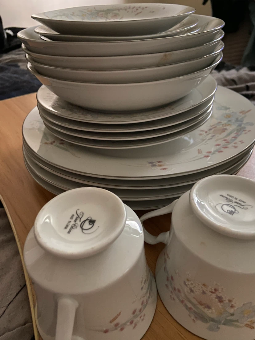 Fine China Floral Dinnerware Set