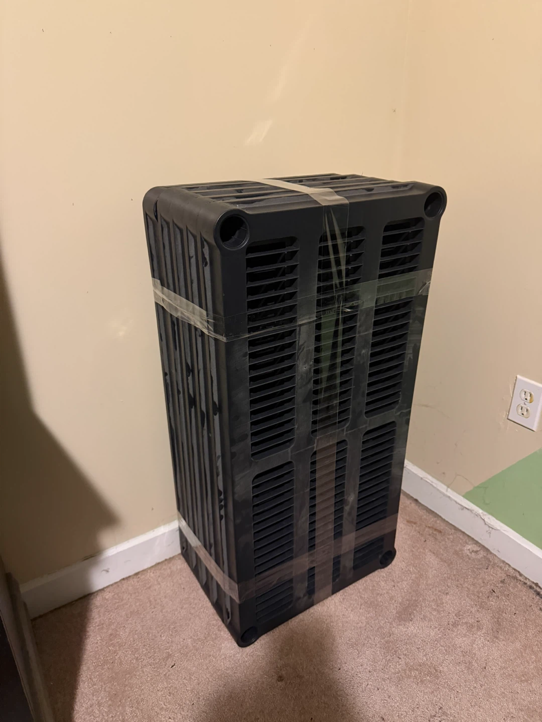 Black 5-Tier Plastic Shelving Unit - photo 2