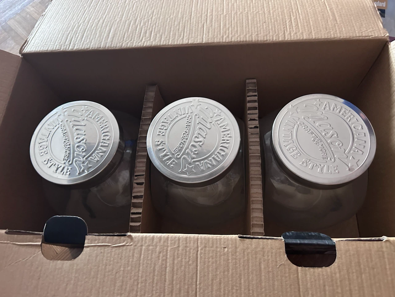 BNIB Mason Craft & More Set of 3 Glass Jars - photo 3