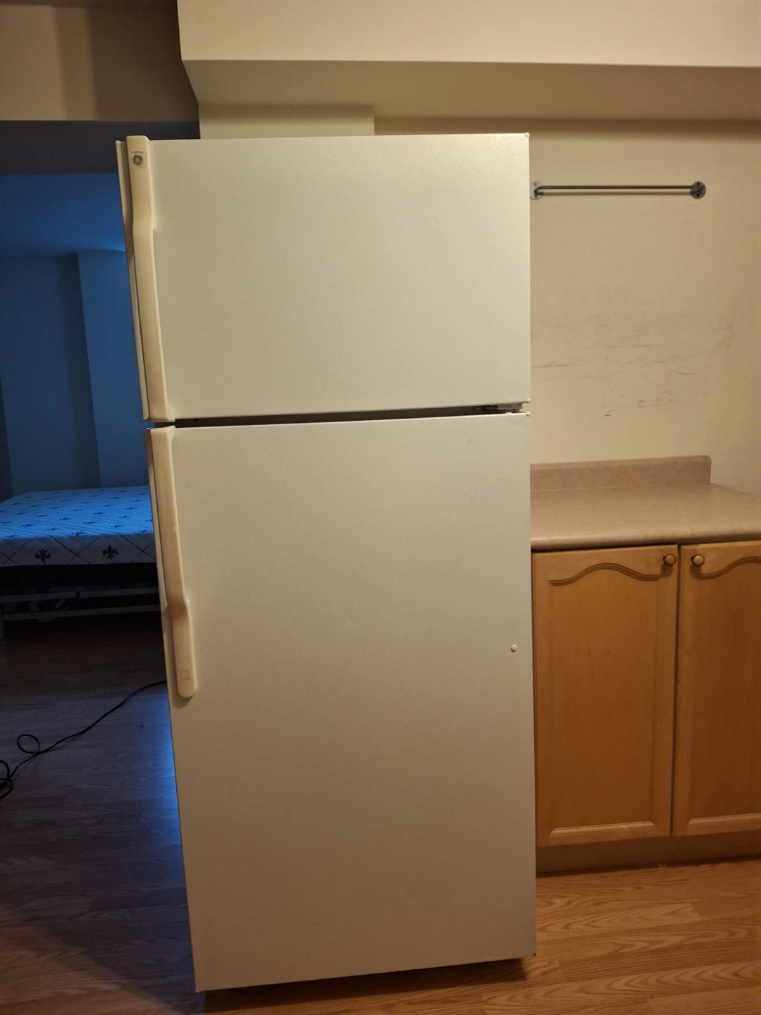 White GE Refrigerator
