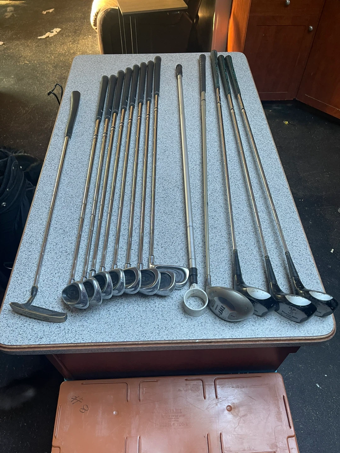 Full set of golf clubs
