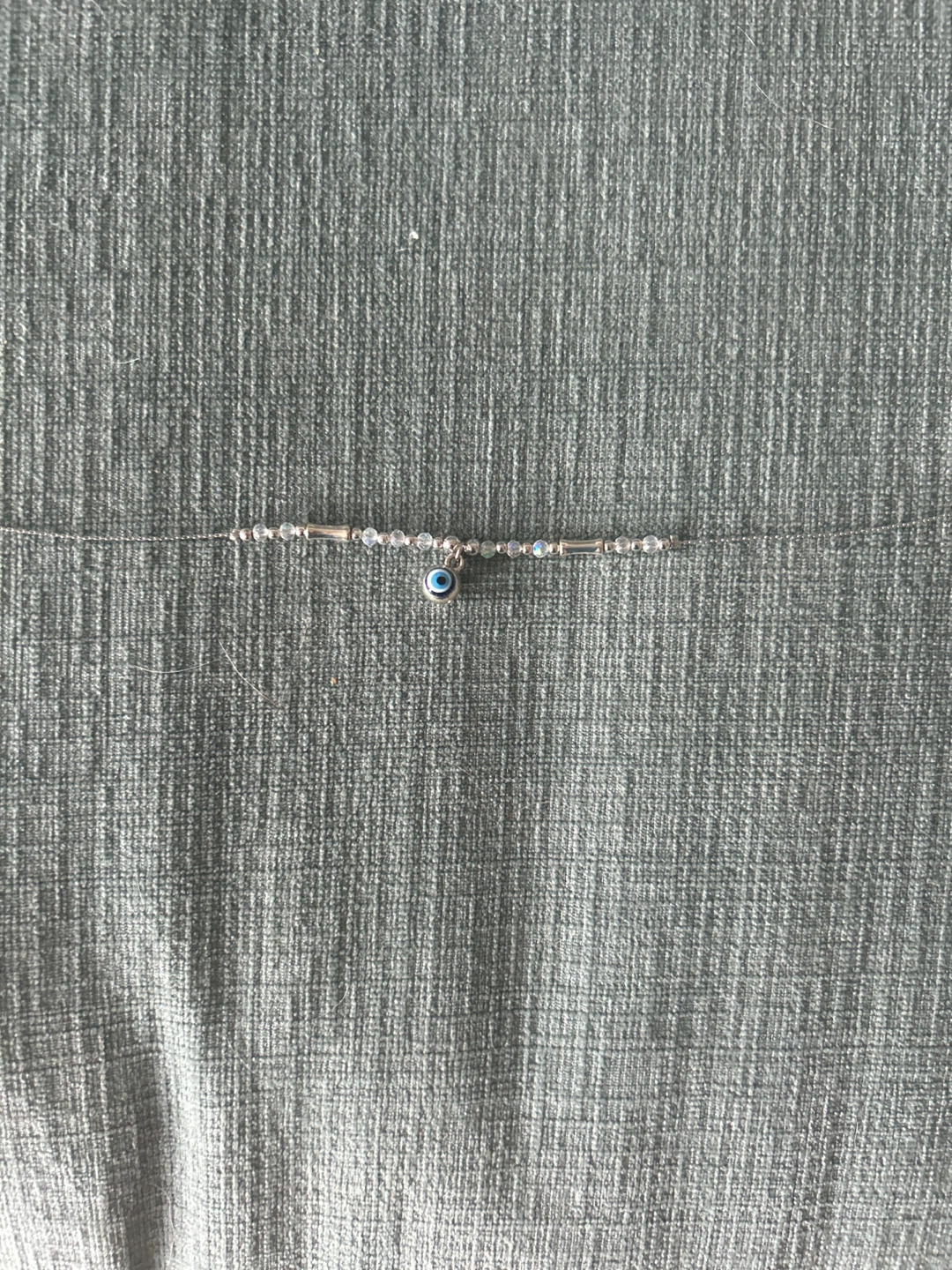 Evil Eye Anklet with Beads