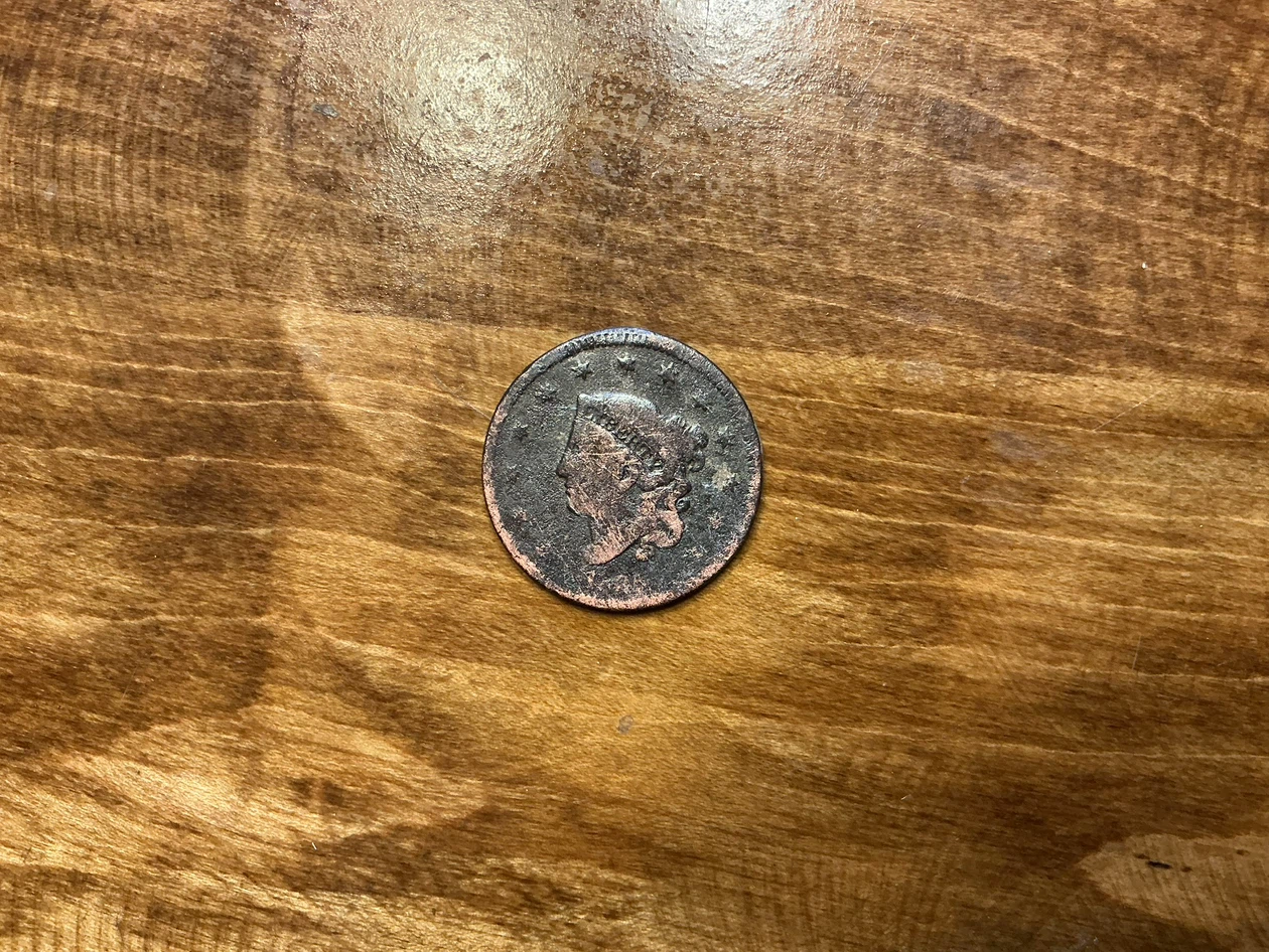 1831 USA CORONET Head Cent Coin ! - photo 3