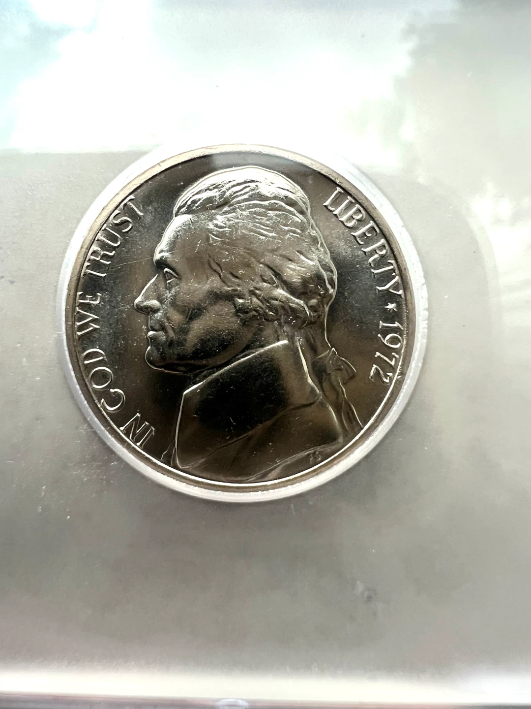 1972 ICG MS66 FS Jefferson Nickel 5C - photo 2
